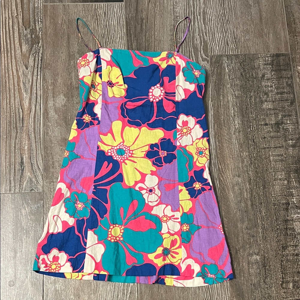 GAP Colorful Floral Dress with Spaghetti Straps Size XS